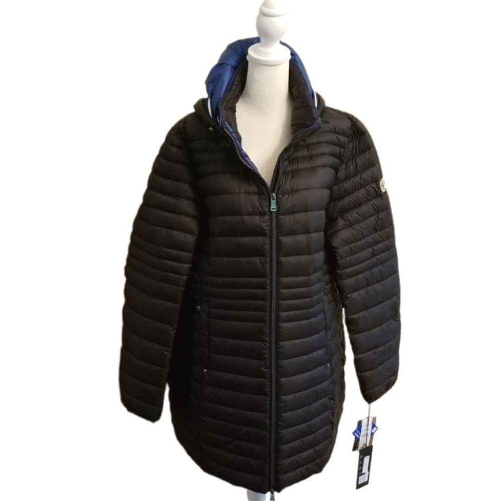 NEW Bernardo Eco Plume Packable Hooded Puffer